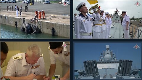 ⚓️ The frigate Admiral Gorshkov arrives in the port of Richards Bay in the Republic of South Africa