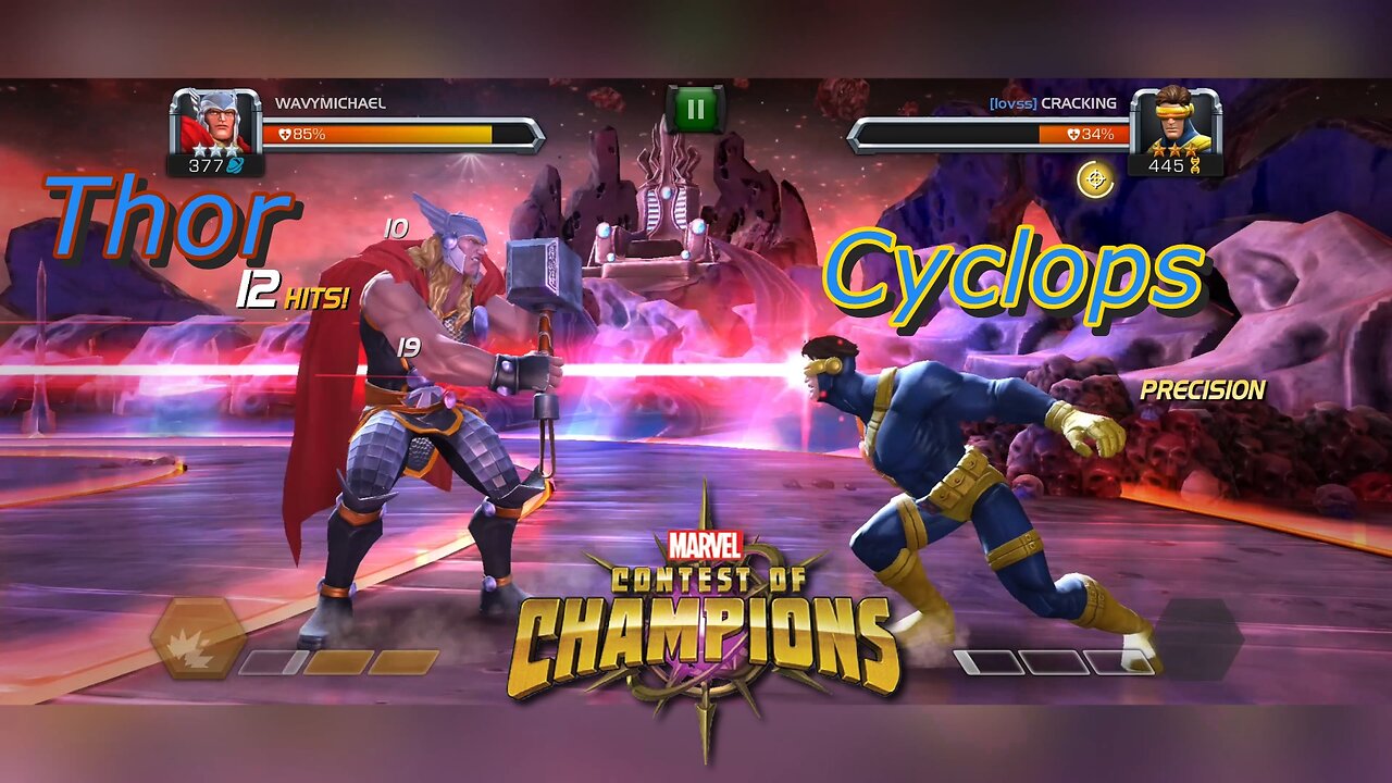 Thor vs. Cyclops | Marvel Contest of Champions | Wavy Michael