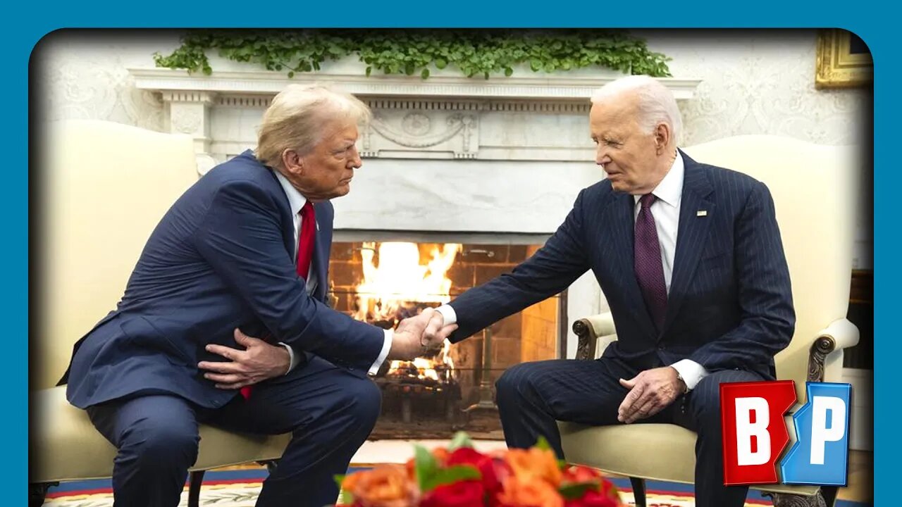 DELIGHTED Biden Welcomes Trump Back to White House