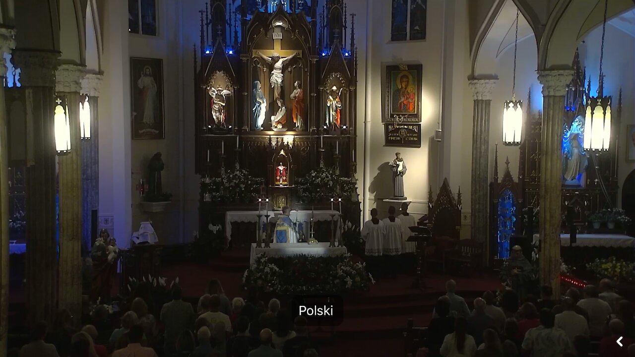 In polish🇵🇱✝️🙏 fr Dominik Chmielewski Holy Mass 26/05/2024 the end : hymn