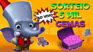 SORTEIO 5000 GEMAS ZOOBA! HOJE AO VIVO! ZOOBA: Jogo de Batalha Animal Live #08