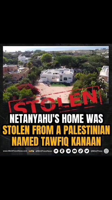 Netanyahu’s home was stolen from a Palestinian name Tawfiq Kanaan