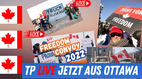 Live aus Ottawa Freedom Convoy gibt nicht auf.