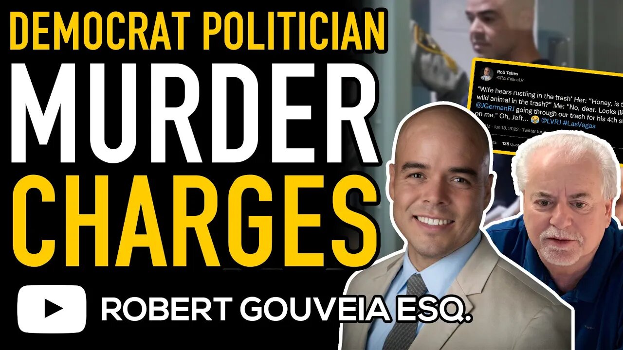 Democrat Politician ROBERT TELLES Charged with MURDER in Death of Journalist JEFFREY GERMAN