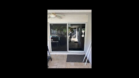 Hurricane impact sliding glass door repair; roller replacement and track refurbishing