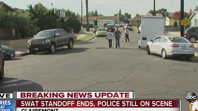 Swat standoff ends, police still on scene