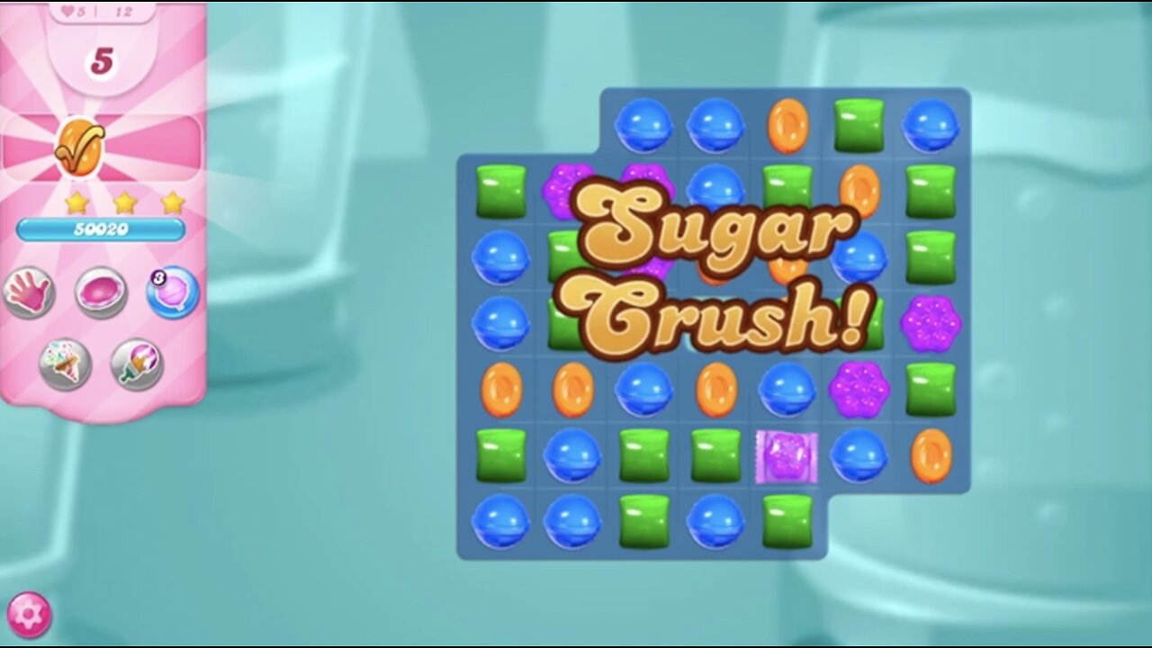 Candy Crush Saga | Level 12 | NO BOOSTERS | 3 STARS | PASSED ON FIRST TRY! | 103520 🦄