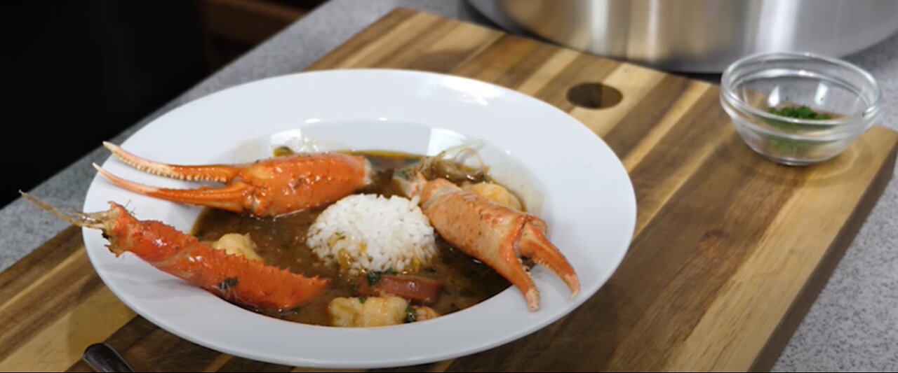 Cooking Seafood Gumbo