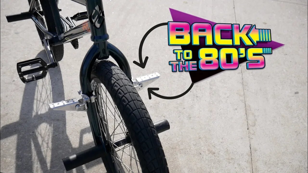 ** RIDING BMX FOOT PEGS ** Bringing Out The 80's!