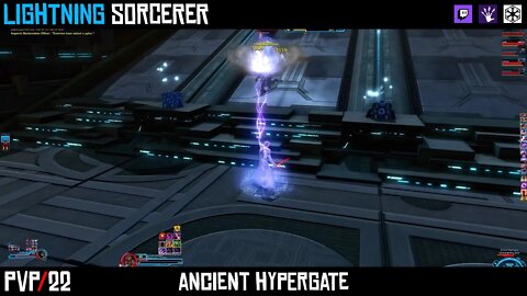 SWTOR 7.0 PvP Lightning Sorcerer | Full Match on Ancient Hypergate [Twitch Highlight]