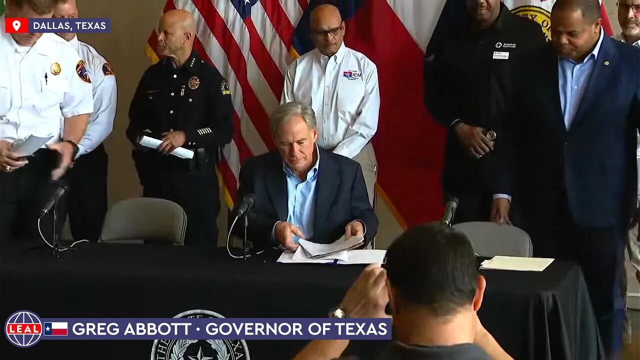 🇺🇸 Gov. Greg Abbott and authorities brief on flooding in Texas (Aug 23, 2022)