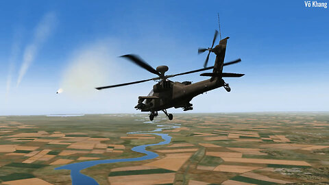 The AH-64D Apache attack helicopter destroys armored combat vehicle targets - LOFC2