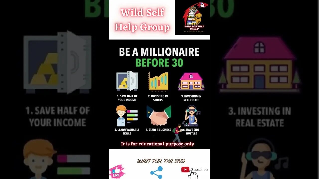 🔥Be a millionaire before 30🔥#shorts🔥#wildselfhelpgroup🔥2 May 2022🔥