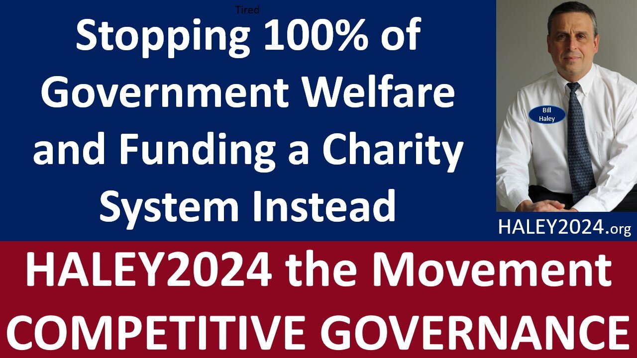 Stopping 100% of Government Welfare and Funding a Charity System Instead