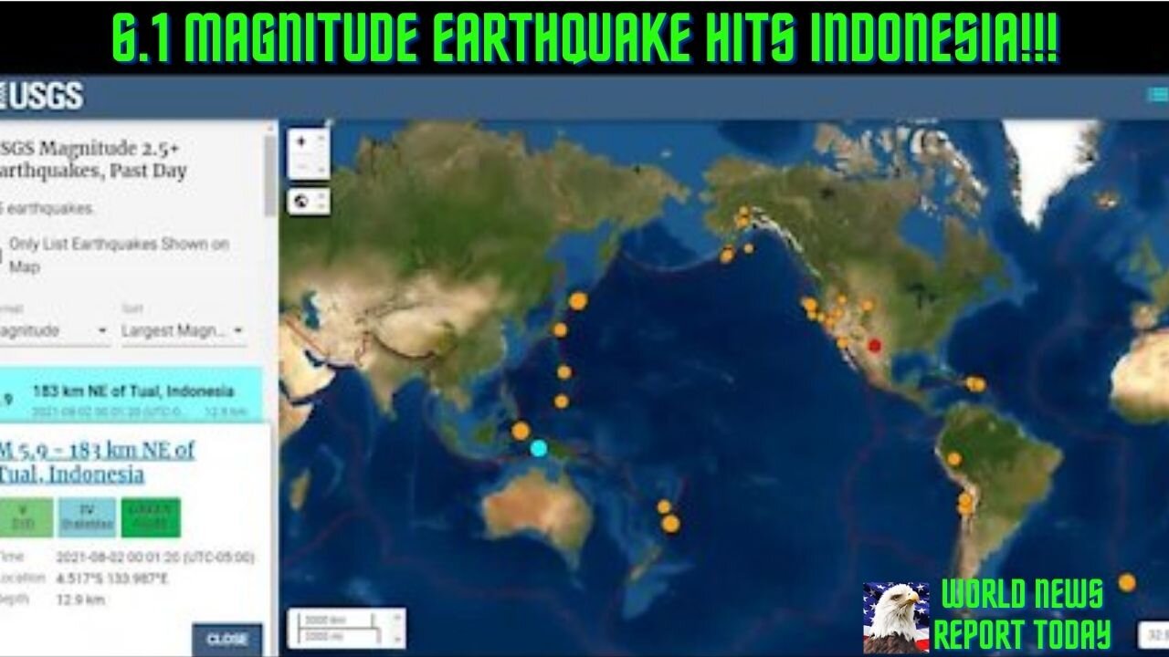 6.1 Magnitude Earthquake Hits Indonesia