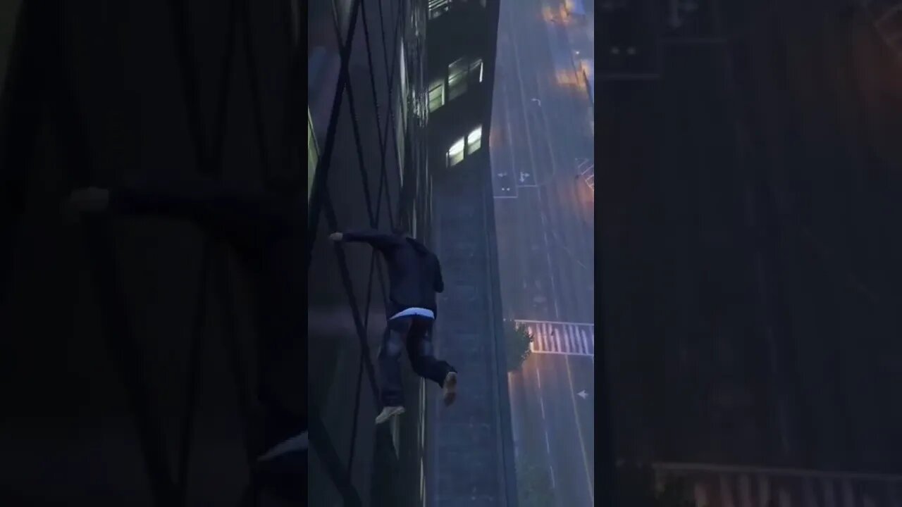 pulando em camera lenta para ver a reação #shorts #gta