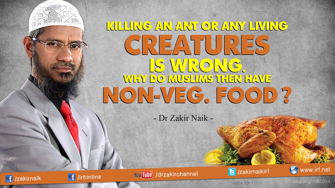 Killing an ant or any living creature is wrong. Why do Muslims then have Non-Veg. food?