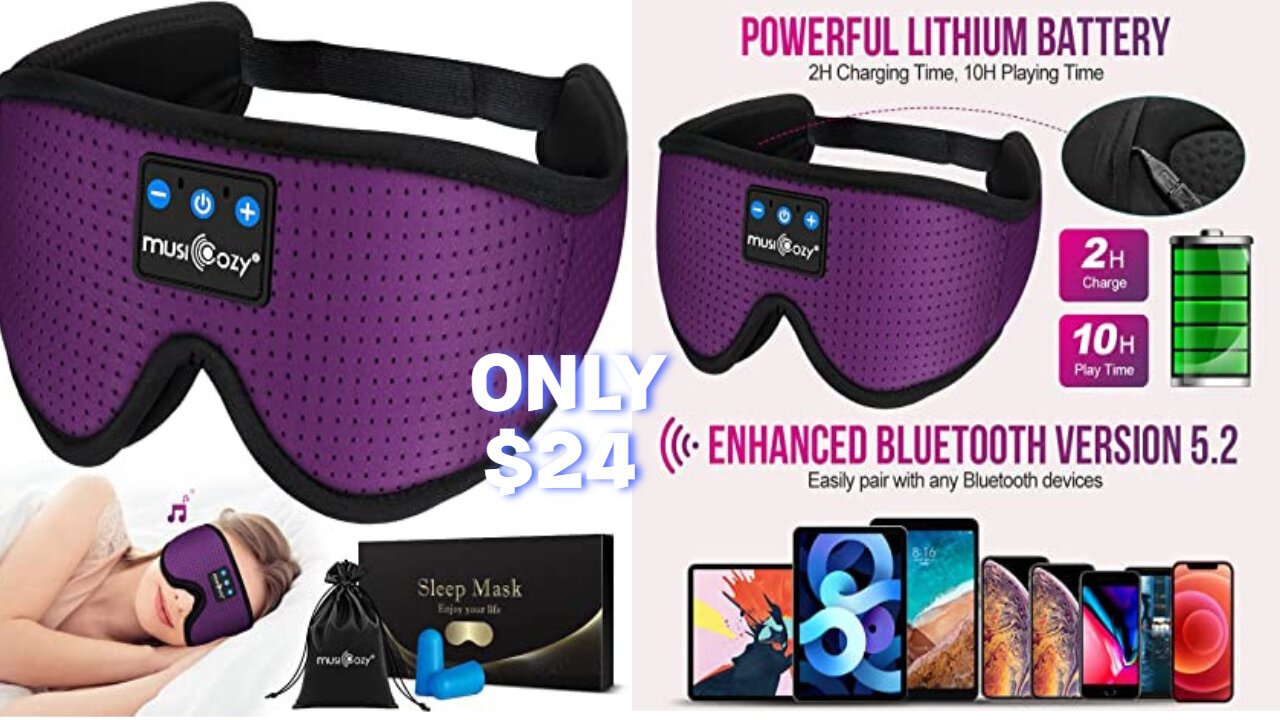 Enhance Your Sleep Experience with MUSICOZY Sleep Headphones Bluetooth Headband