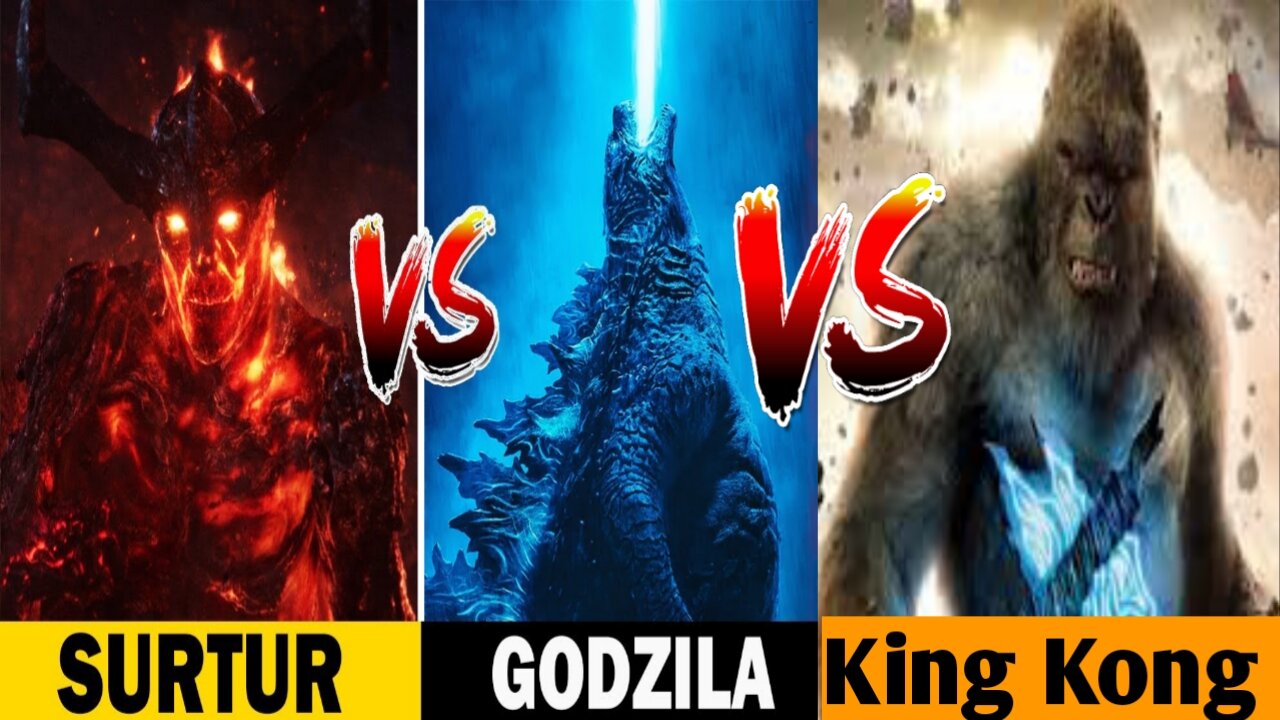 Godzila Vs Kong vs Surtur???कोन जीतेगा इस महायुद्ध मैं!!!!#godzilla #kong #godzillavskong