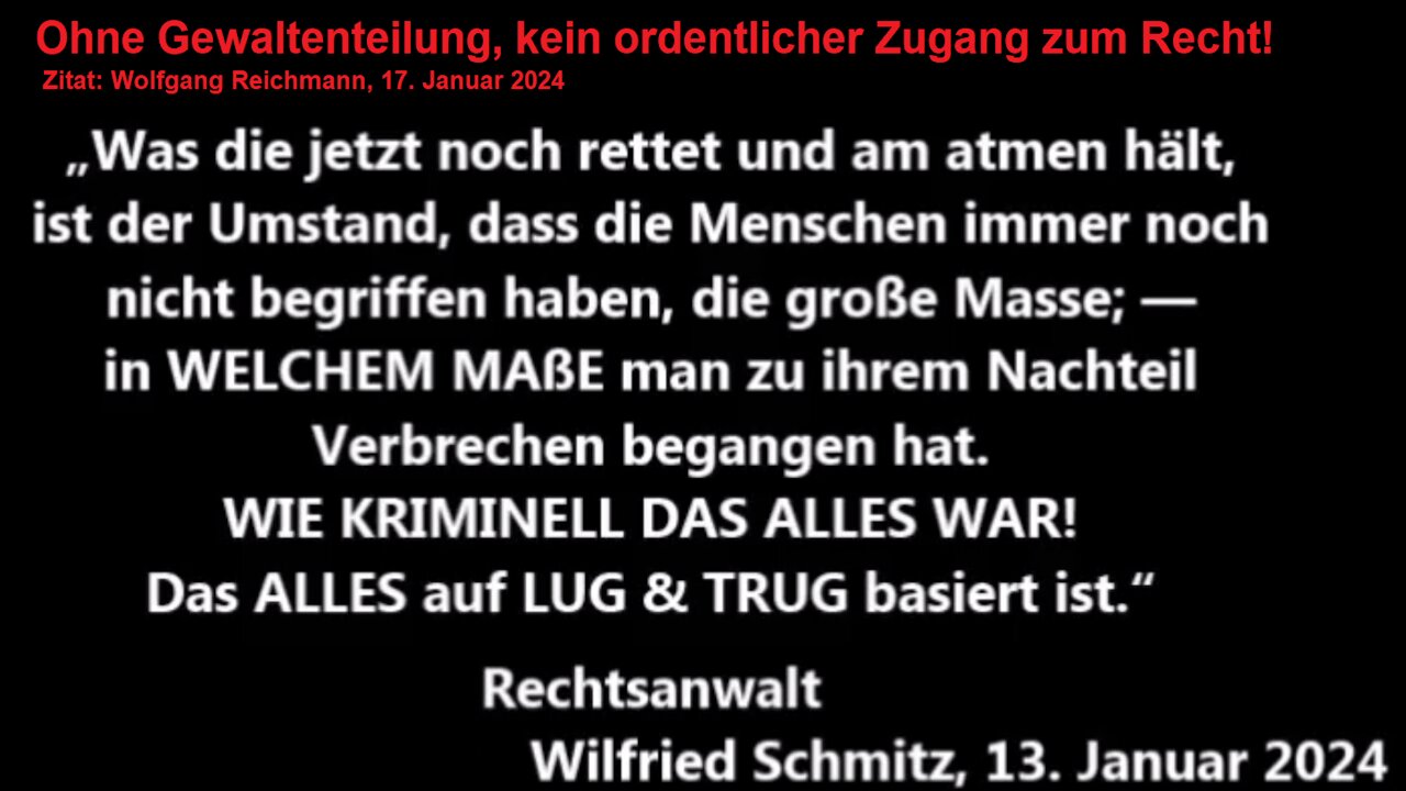 Unrechtsstaat Deutschland - Totalitarismus beenden, "gesetzliche Gewaltenteilung herbeiführen"!