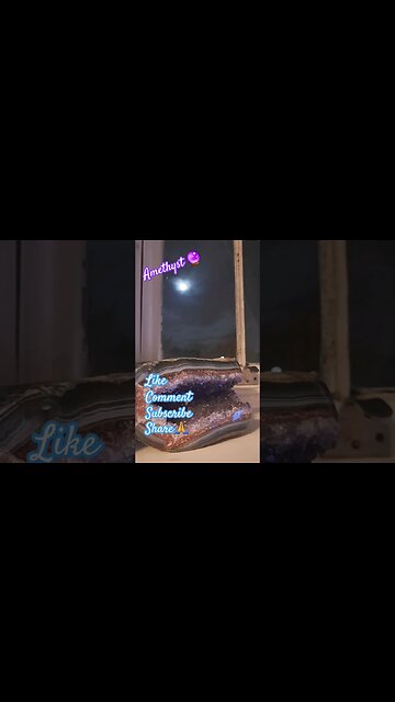 Amethyst🔮 #Amethyst #crystals #crystalhealing #moon #moonlight #wuauquikuna #soundofsilence #peace