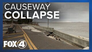 RAW: Sanibel Causeway damage