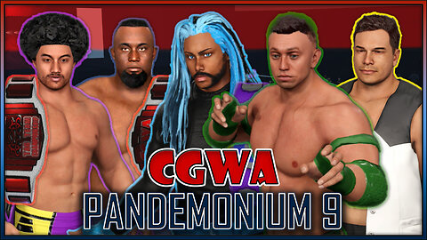 CGWA Pandemonium 9 | 5-Man Elimination Match To Determine #1 Contender | WWE 2K23 Universe Mode