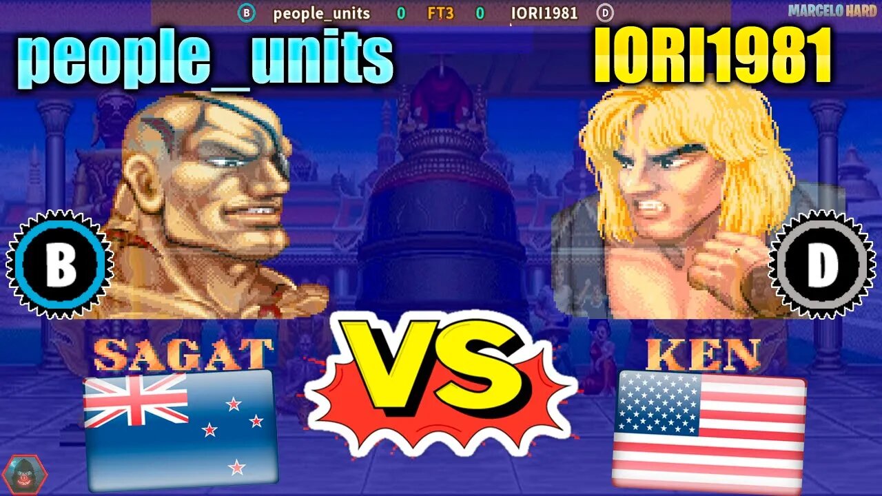 Street Fighter II': Champion Edition (people_units Vs. IORI1981) [New Zealand Vs. U.S.A.]