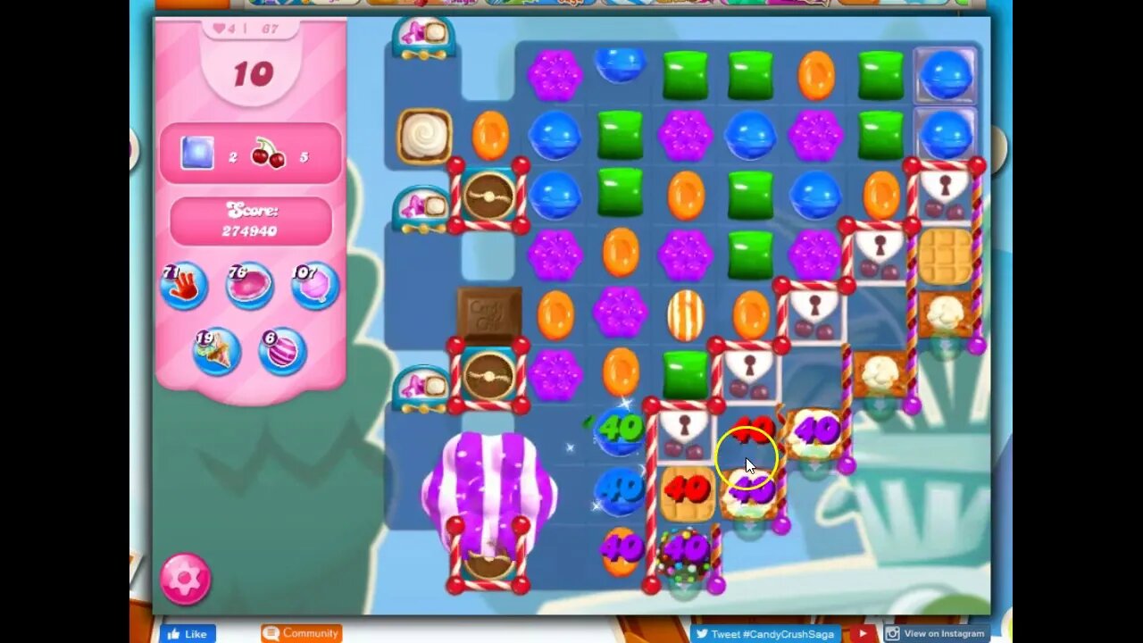 Winter Festival Level 67 Talkthrough for Candy Crush Saga