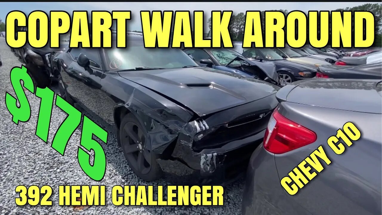 Copart Walk Around $175 Dodge Challenger 392 Hemi, Chevy C10 Classic