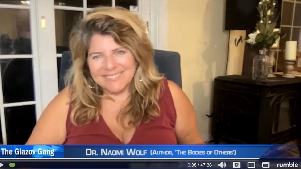 CDC & White House Colluded to Silence Naomi Wolf.