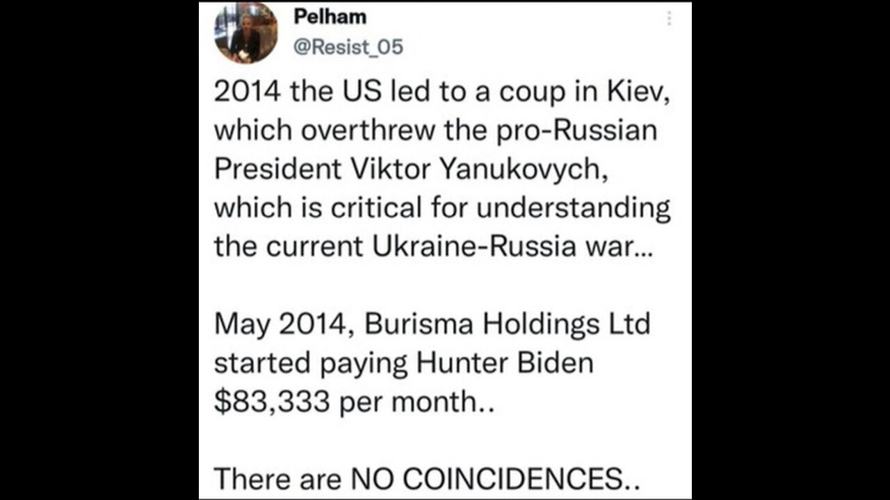 2006 ukrainian prosecutor shokin investigate burisma holding paying hunter biden $3 Million