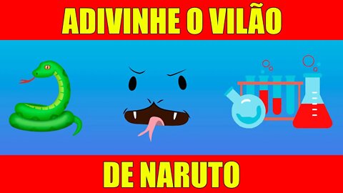 ADIVINHE O PERSONAGEM VILÃO DE NARUTO PELO EMOJI | NARUTO EMOJI QUIZ | DESCUBRA OS VILÕES NARUTO