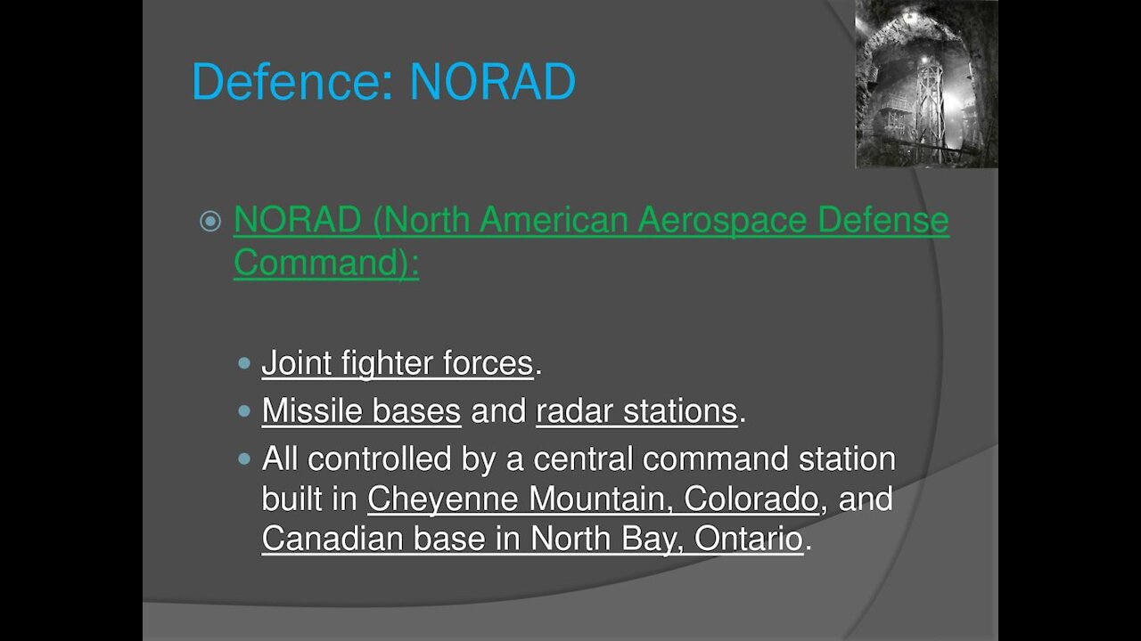 NORAD North Bay Ontario Canadian Military Base