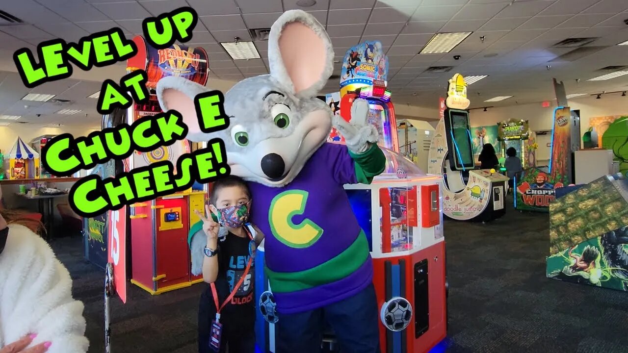 Level Up At Chuck E Cheese Birthday Party