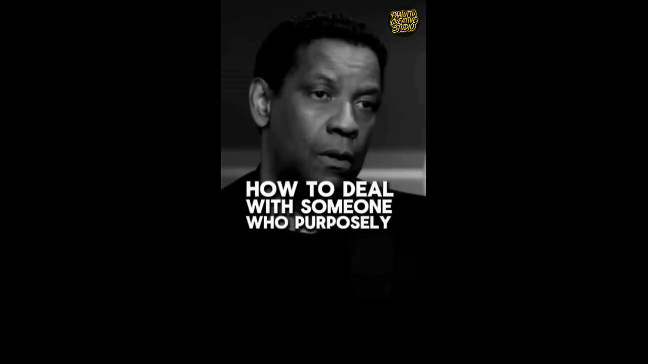 DENZEL WASHINGTON’s Life Advice : Dealing with people