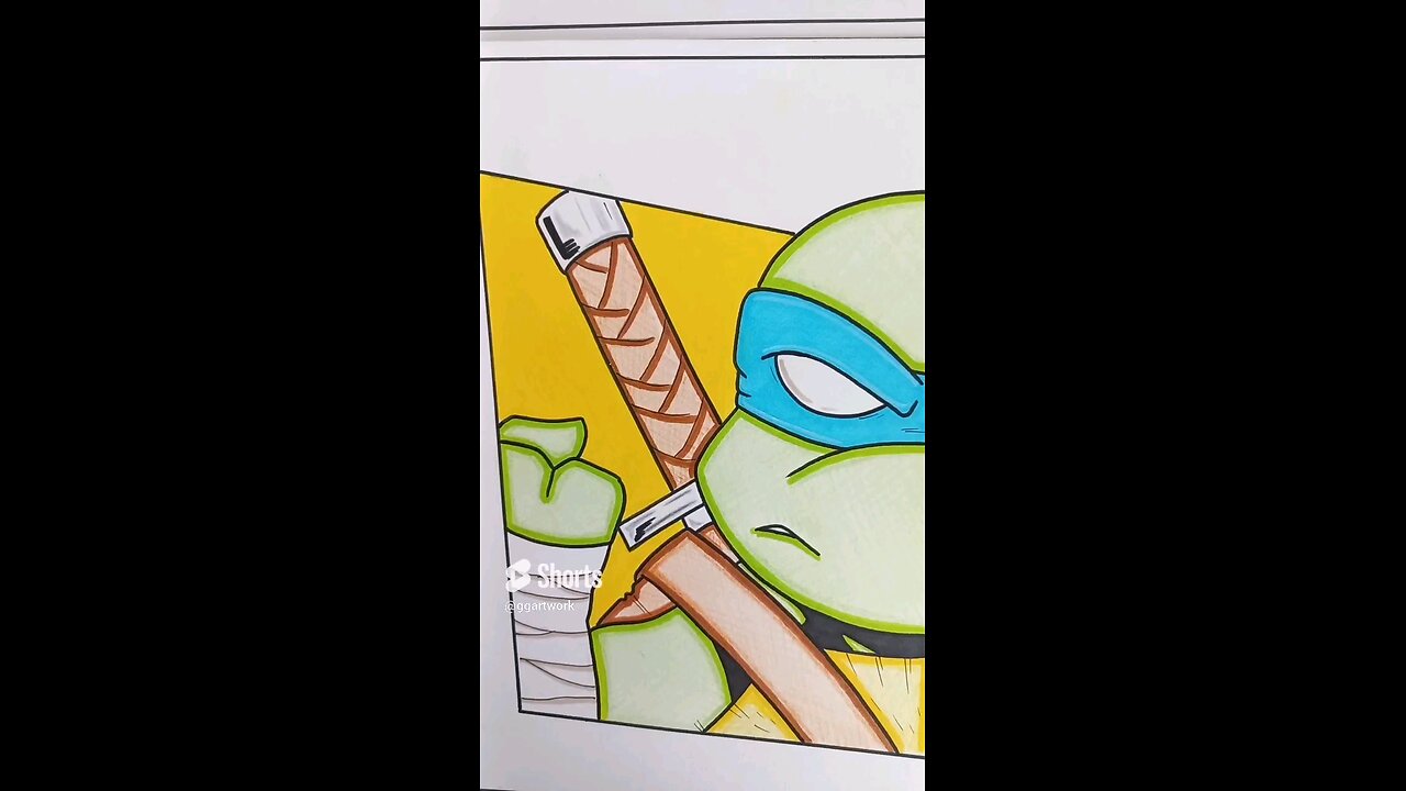 TMNT Teenage Mutant Ninja Turtles Cartoon Poster Drawings!