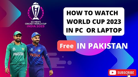 How to watch live world cup 2023 matchs in pc or laptop!