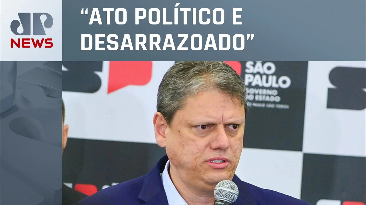 Tarcísio sobre greves em SP: “Não vão parar estudos para concessões”