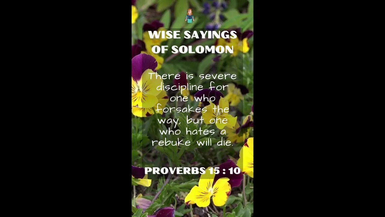 Proverbs 15:10 | NRSV Bible | Wise Sayings of Solomon