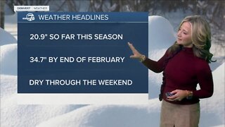 Warmer, with more melting across the Denver metro area