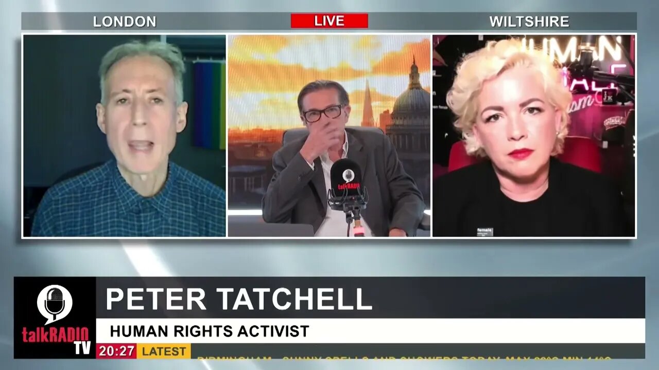 Talk TV- Kevin O’Sullivan hosts Kellie-Jay schooling Peter Tatchell