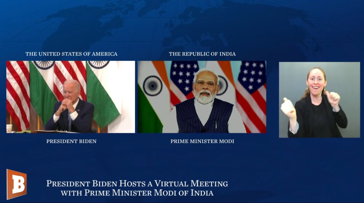 LIVE: President Biden, Prime Minister Narendra Modi of India Hold Virtual Meeting...