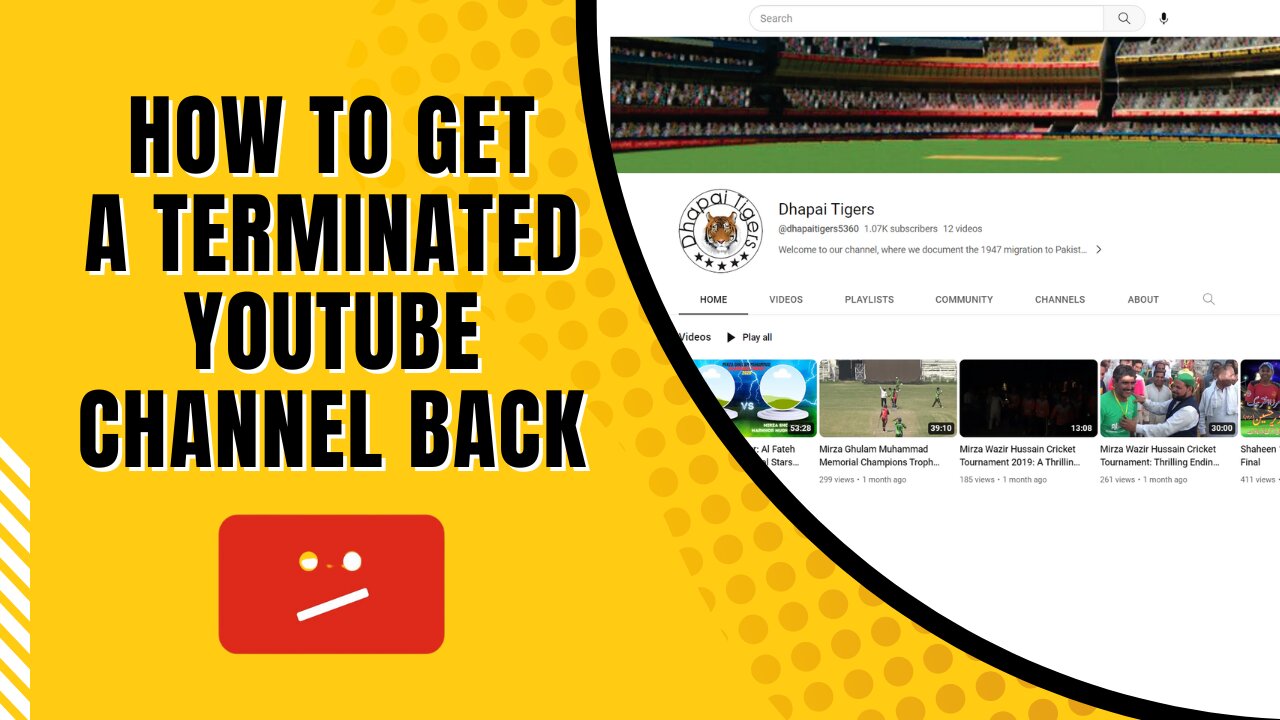 How to Recover a Terminated YouTube channel