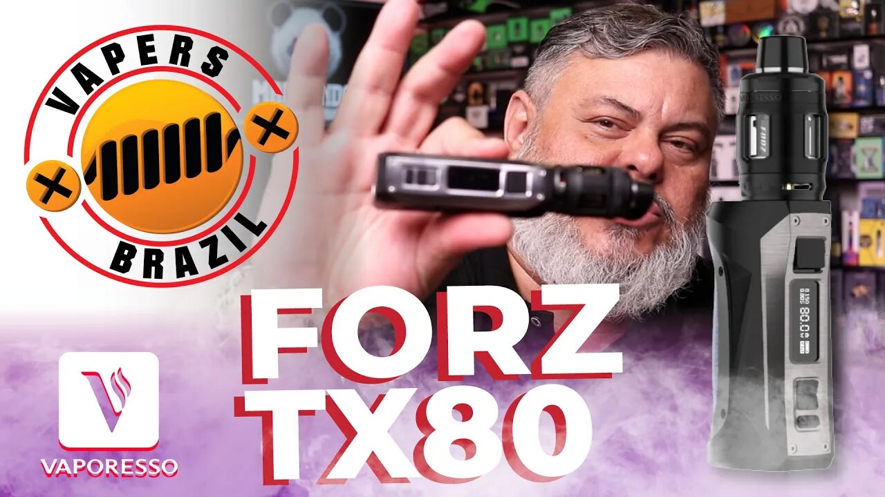 Vaporesso Forz TX80 Kit - Um kit Valente com IP67 - Review PTBR