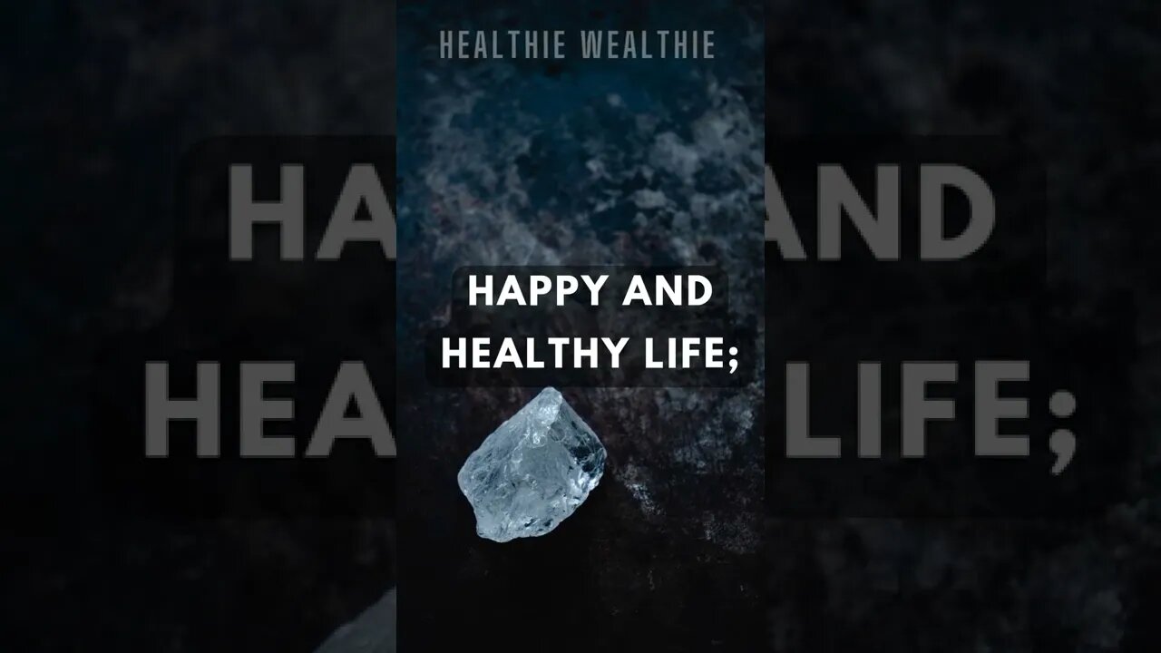 The Ultimate Health Reminder || Healthie Wealthie || #shorts || #health