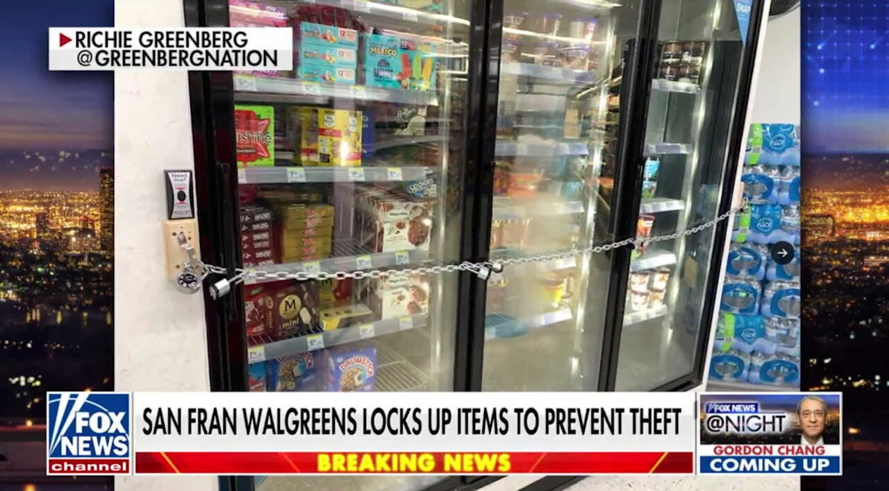 San Francisco Walgreens Now Using Chains and Padlocks on Food Display Freezers (7.18.23)