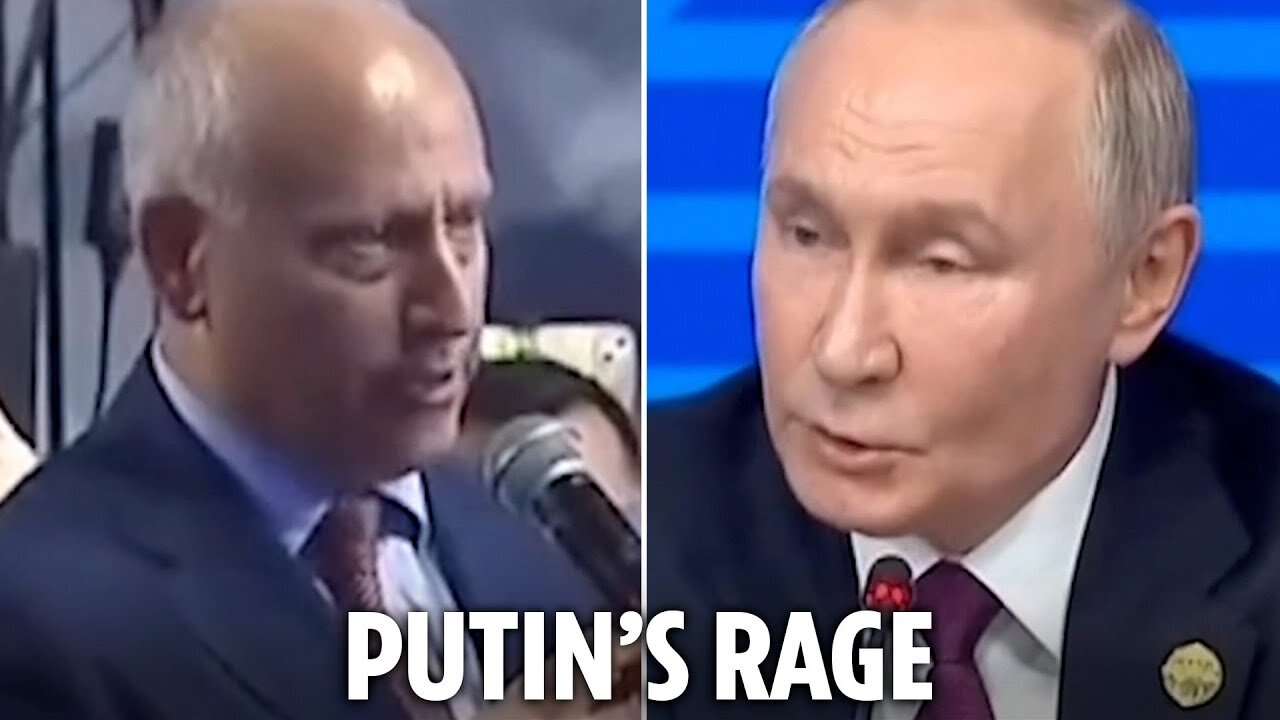 Chilling moment seething Putin erupts in fury at BBC reporter who challenged him over Ukraine war