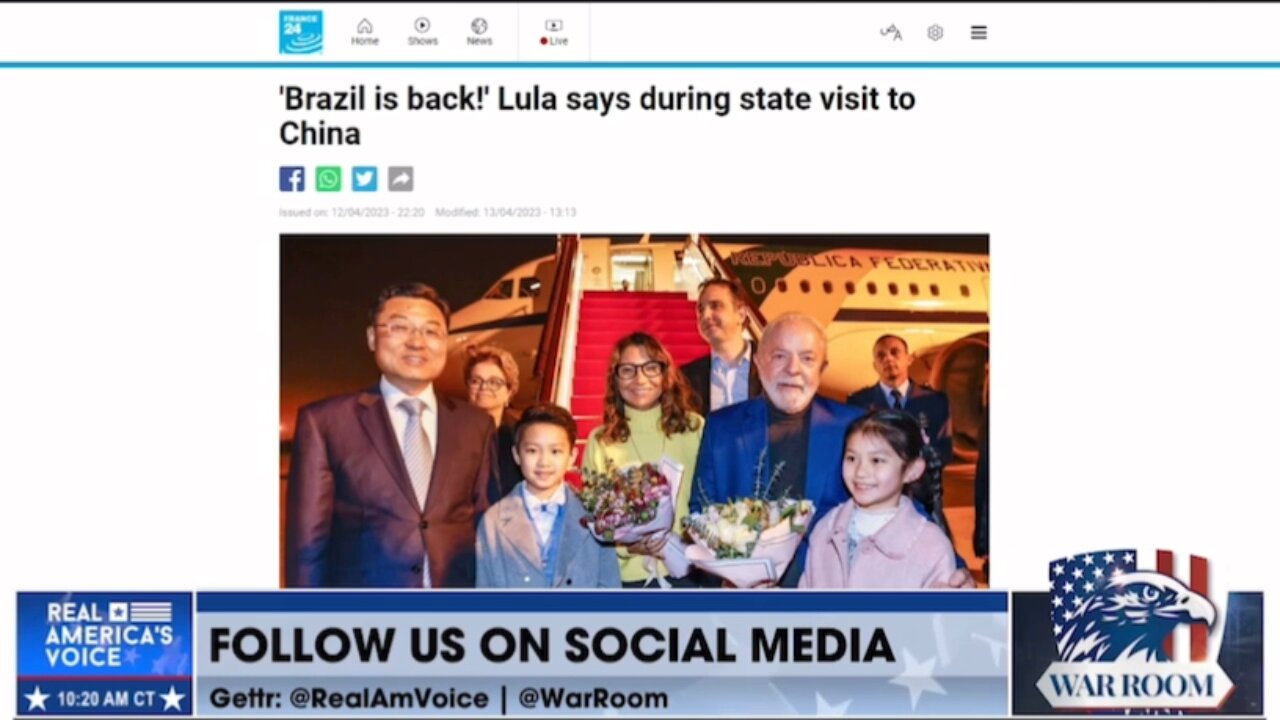 WAR ROOM-4/13/23-Brazil’s Lula calls for end to dollar trade dominance