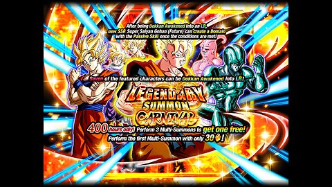 DBZ Dokkan Battle: Carnival LR Future Gohan Summons